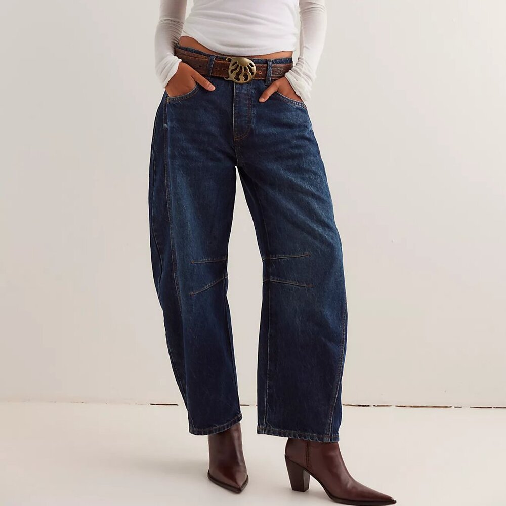 We The Free Good Luck Barrel Jeans